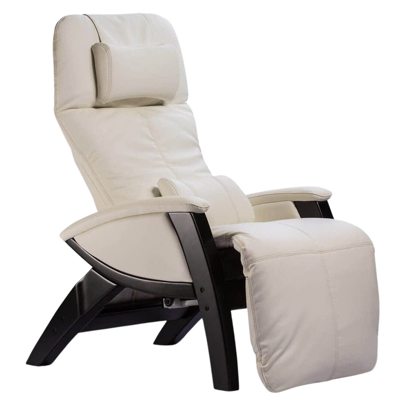 Svago ZGR Plus Snowfall White/ Black Wood Zero Gravity Recliner (SV395-32-BL)