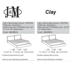 J&M Clay Storage Bed