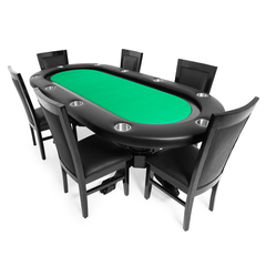 BBO Elite 94" Sunken Playing Surface Poker Table Black (2BBO-ELT)