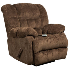 Columbia Mushroom Brown Massaging Microfiber Rocker Recliner with Heat Control (AM-H9460-5860-GG)