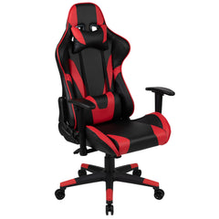 Red Gaming Desk and Red/Black Reclining Gaming Chair Set with Cup Holder and Headphone Hook (BLN-X20RSG1030-RD-GG)